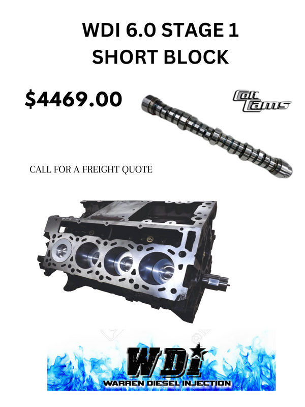 Warren Diesel Injection LLC 6.0L STAGE 1 REMAN POWERSTROKE SHORT BLOCK Warren Diesel Injection LLC